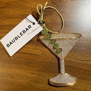 BaubleBar Crystal Martini Ornament